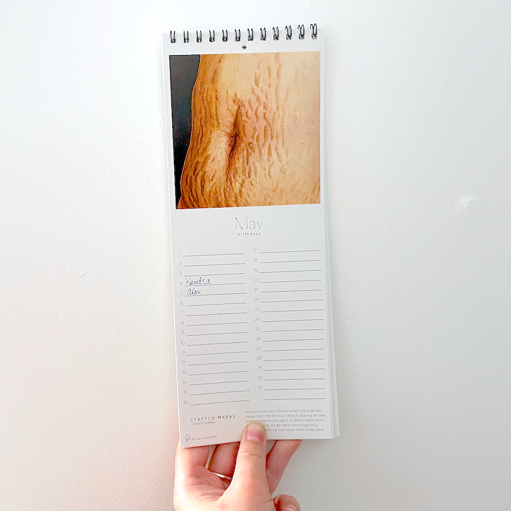 PREORDER: Body Positive Perpetual Calendar