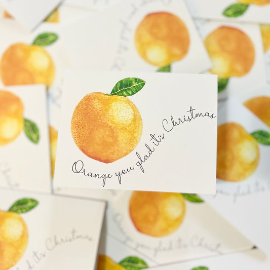 Orange Christmas cards