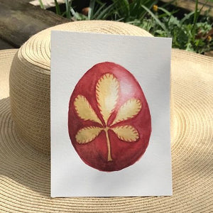 Leaf Print Egg Original