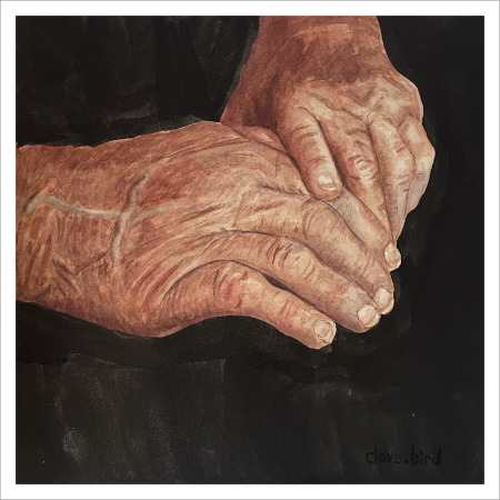 Aging Hands Print