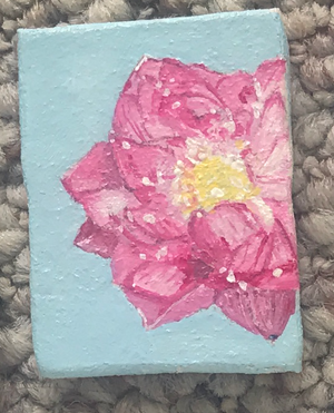 Tiny Open Rose Painting